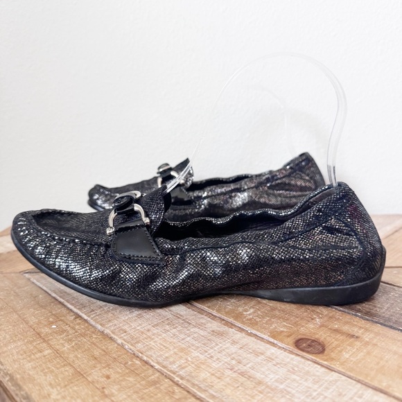 AGL Attilio Giusti Leombruni Black shiny driving moccasin loafers - Picture 2 of 12